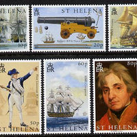 St Helena 2005 Bicentenary of Battle of Trafalgar - 1st issue perf set of 6 unmounted mint SG 939-44