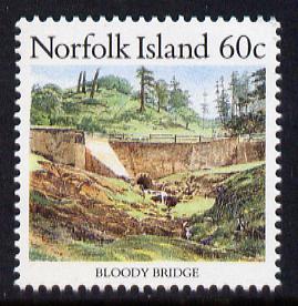 Norfolk Island 1987 Bloody Bridge 60c unmounted mint SG 414