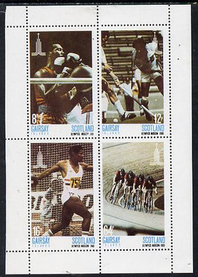 Gairsay 1980 Moscow Olympic Games perf,set of 4 values (8p to 64p) unmounted mint