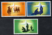 Gibraltar 1987 Christmas perf set of 3 unmounted mint SG 585-7