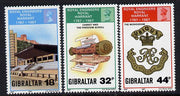 Gibraltar 1987 Bicentenary of Royal Engineers perf set of 3 unmounted mint SG 582-4