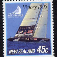 New Zealand 1995 New Zealand's Victory in America's Cup 45c unmounted mint
