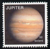 Planet Jupiter (Fantasy) 50 solars perf label for Jovial Local mail unmounted mint on ungummed paper with white border