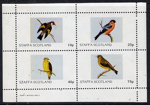Staffa 1982 Finches perf,set of 4 values (10p to 75p) unmounted mint