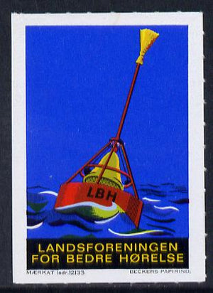 Cinderella - Denmark label for National Association for Better Hearing showing a Life Bouy unmounted mint