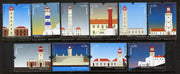 Portugal 2008 Lighthouses perf set of 10 unmounted mint SG 3568-77