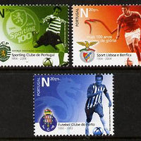 Portugal 2006 Football Clubs Centenaries perf set of 3 unmounted mint SG 3302-4