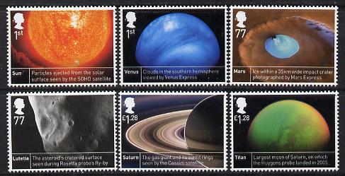 Great Britain 2012 50th Anniversary of launch of Ariel 1 Satellite perf set of 6 values unmounted mint