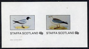 Staffa 1982 Birds #07 (Gulls) imperf,set of 2 values (40p & 60p) unmounted mint