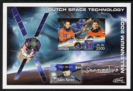 Somalia 2004 Dutch Space Technology #1 imperf m/sheet unmounted mint. Note this item is privately produced and is offered purely on its thematic appeal