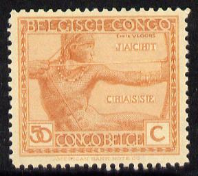 Belgian Congo 1923 Archer 50c red-orange unmounted mint SG 128