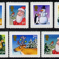 Great Britain 2012 Christmas self-adhesive set of 7 unmounted mint