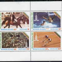 Bernera 1980 Olympic Games perf,set of 4 values (5p to 60p) unmounted mint