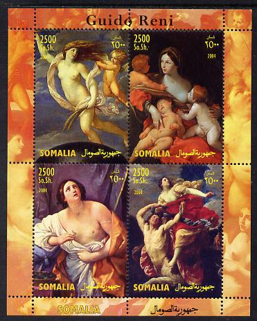 Somalia 2004 Paintings by Guido Reni perf sheetlet containing 4 values unmounted mint. Note this item is privately produced and is offered purely on its thematic appeal