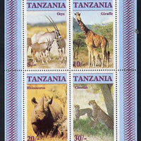 Tanzania 1986 Endangered Animals m/sheet unmounted mint SG MS 483