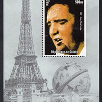 Guinea - Conakry 1998 Events of the 20th Century 1970-1979 Death of Elvis Presley souvenir sheet perf on three sides only unmounted mint