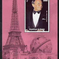 Guinea - Conakry 1998 Events of the 20th Century 1990-2000 Death of Frank Sinatra perf souvenir sheet unmounted mint. Note this item is privately produced and is offered purely on its thematic appeal