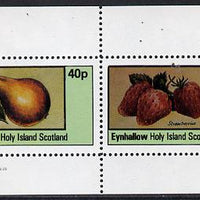 Eynhallow 1982 Fruit (Pear & Strawberries) perf,set of 2 values (40p & 60p) unmounted mint