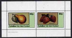 Eynhallow 1982 Fruit (Pear & Strawberries) perf,set of 2 values (40p & 60p) unmounted mint