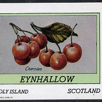 Eynhallow 1982 Fruit (Cherries) imperf deluxe sheet (£2 value) unmounted mint