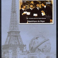 Niger Republic 1998 Events of the 20th Century 1960-1969 The Beatles receive MBE perf souvenir sheet unmounted mint