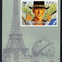 Niger Republic 1998 Events of the 20th Century 1980-1989 Crocodile Dundee Film imperf souvenir sheet unmounted mint. Note this item is privately produced and is offered purely on its thematic appeal