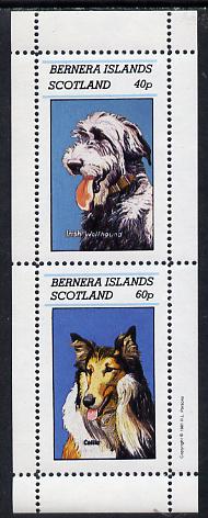 Bernera 1981 Dogs (Irish Wolfhound & Collie) perf,set of 2 values (40p & 60p) unmounted mint
