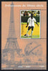 Niger Republic 1998 Events of the 20th Century 1950-1959 Pele Football Champiuon perf souvenir sheet with perforations doubled unmounted mint