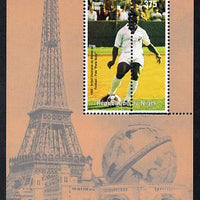 Niger Republic 1998 Events of the 20th Century 1950-1959 Pele Football Champiuon perf souvenir sheet with perforations doubled unmounted mint