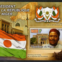 Niger Republic 2012 President Mahamadou Issoufou perf m/sheet containing 1500F value unmounted mint