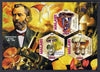 Malawi 2012 Fungi & Mycologists - Heinrich Anton de Bary imperf sheetlet containing 3 hexagonal shaped values unmounted mint