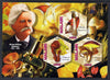 Malawi 2012 Fungi & Mycologists - Harvey Willson Harkness perf sheetlet containing 3 hexagonal shaped values unmounted mint