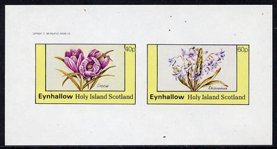 Eynhallow 1982 Flowers #06 (Crocus & Chionodoxa) imperf,set of 2 values (40p & 60p) unmounted mint