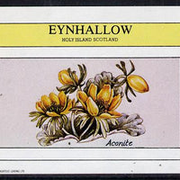 Eynhallow 1982 Flowers #06 (Aconite) imperf deluxe sheet (£2 value) unmounted mint