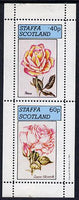 Staffa 1981 Roses #2 (Peace & Queen Elizabeth) perf,set of 2 values (40p & 60p) unmounted mint