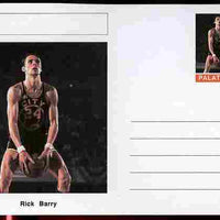 Palatine (Fantasy) Personalities - Rick Barry (basketball) postal stationery card unused and fine