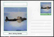 Chartonia (Fantasy) Aircraft - Short Stirling Bomber postal stationery card unused and fine