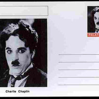 Palatine (Fantasy) Personalities - Charlie Chaplin (comic actor) postal stationery card unused and fine