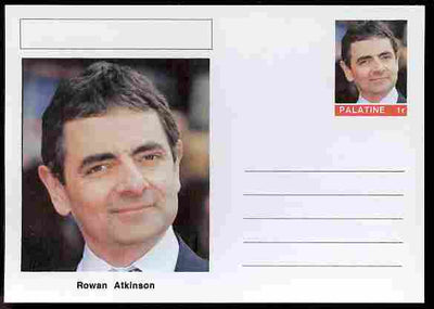 Palatine (Fantasy) Personalities - Rowan Atkinson (comic actor) postal stationery card unused and fine