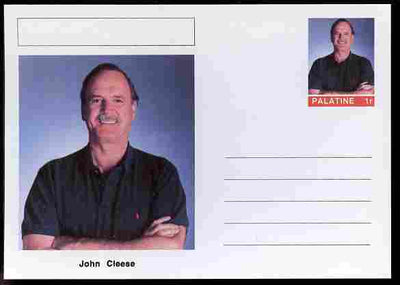 Palatine (Fantasy) Personalities - John Cleese (comic actor) postal stationery card unused and fine