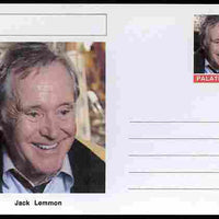 Palatine (Fantasy) Personalities - Jack Lemmon (comic actor) postal stationery card unused and fine