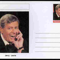Palatine (Fantasy) Personalities - Jerry Lewis (comic actor) postal stationery card unused and fine