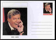 Palatine (Fantasy) Personalities - Jerry Lewis (comic actor) postal stationery card unused and fine