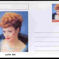Palatine (Fantasy) Personalities - Lucille Ball (comic actress) postal stationery card unused and fine
