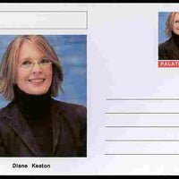 Palatine (Fantasy) Personalities - Diane Keaton (actress) postal stationery card unused and fine