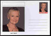 Palatine (Fantasy) Personalities - Judi Dench (actress) postal stationery card unused and fine