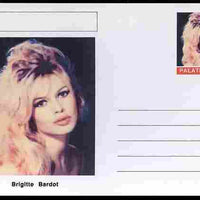 Palatine (Fantasy) Personalities - Brigitte Bardot (actress) postal stationery card unused and fine