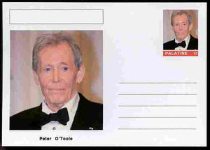 Palatine (Fantasy) Personalities - Peter O'Toole (actor) postal stationery card unused and fine