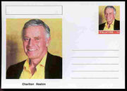 Palatine (Fantasy) Personalities - Charlton Heston (actor) postal stationery card unused and fine