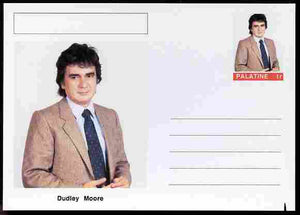 Palatine (Fantasy) Personalities - Dudley Moore (comic actor) postal stationery card unused and fine